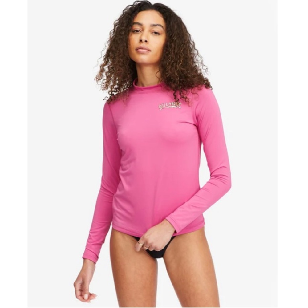 BILLABONG WMS CORE LOOSE FIT L/S RASHGUARD TAHITI PINK
